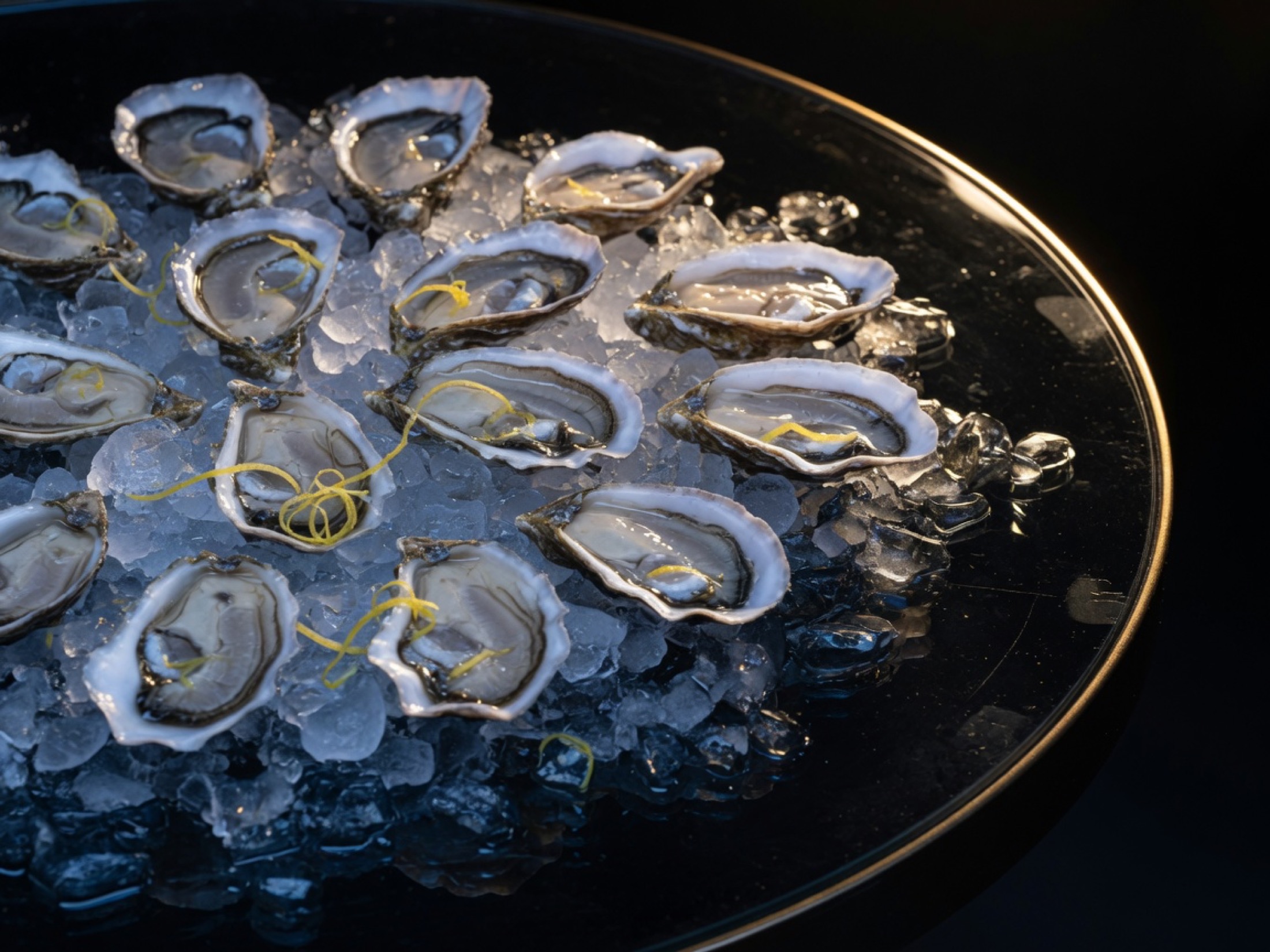 Oysters on ice, placeholder